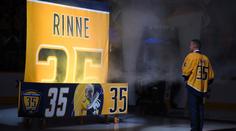 Pekka Rinne se dočkal velké pocty. Nashville poprvé v historii vyvěsil dres
