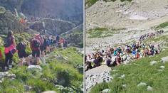 Tatry praskají ve švech! Lidé stojí ve frontách i na turistických trasách