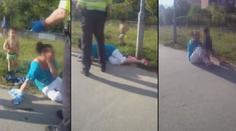 Opilá matka bezvládně ležela s dětmi na ulici! Skončila na záchytce