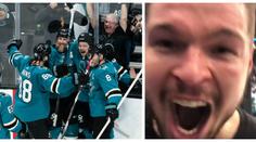 Hertlův vítězný řev baví celou NHL! Dokázali jsme to, žraloci jedou