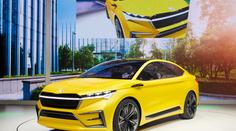 Škoda v Ženevě představila Kamiq i žlutého žraloka "na baterky"