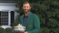 Golfista Johnson vyhrál po skvělém výkonu Masters, Woods topil míče