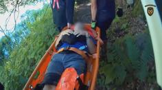 Dramatická záchrana turisty. Na místo bylo obtížné se dostat