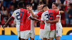 Slavia nasázela Pardubicím sedm branek. Tecl se vyznamenal hattrickem