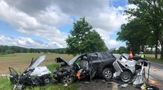 Tragická nehoda osobních aut na Písecku: Jeden mrtvý, tři zranění