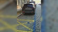 Muž přemaloval parkovací zónu. Fialová se mu nezdála, chtěl modrou