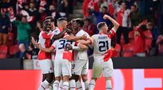 Slavia s Ballkani dvakrát prohrávala. Nakonec slaví první vítězství ve skupině