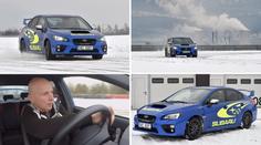 NA OKRUHU: Driftující Subaru WRX STI na zasněženém autodromu!