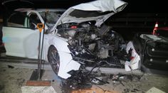 Policie ukázala, jak vypadá nehoda bez připoutání. Muž proletěl čelním sklem