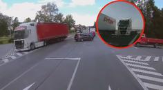Kousek od tragédie! Kamera natočila nebezpečné předjíždění kamionu