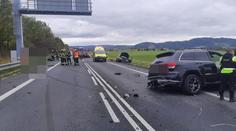 Nehoda čtyř aut zablokovala silnici u Moravské Třebové. Dva zranění