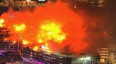 VIDEO: Masivní požár zasáhl v Oklahomě hotel a sousední komplex