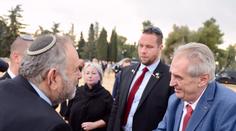 Třetí den v Izraeli: Zeman se sejde s premiérem, otevře Český dům