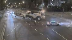 Řidič kombajnu jel na pole, navigace ho navedla do Brna!