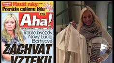 Lucie Borhyová je na MRAZY dobře připravená! Hřát ji bude tento kabát