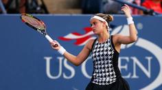 Strakatý Berdych, černá Kvitová. US Open není módní nuda