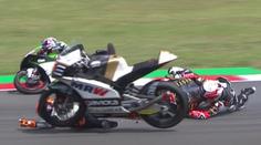 VIDEO: Drama v závodu Moto3! Hromadné pády braly naděje