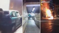 VIDEO: Vandalové zapálili vánoční stromek a křičeli Alláh akbar