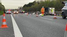 Z převráceného přívěsu utekli na dálnici koně. Policie ji musela uzavřít