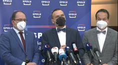 Tisková konference koalice SPOLU