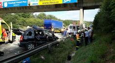 Hromadná nehoda uzavřela dálnici D1! Jeden mrtvý, šest zraněných