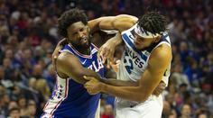 Pořádná bitka v NBA! Dva dlouháni se do sebe pustili