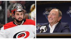 Sezonu dohrajeme, říká první muž NHL. Český brankář si myslí opak