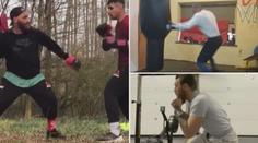 UFC zápasníci ukázali svůj trénink. Boxuje Procházka líp než McGregor?