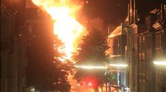 Obrovský výbuch bomby uprostřed Mnichova