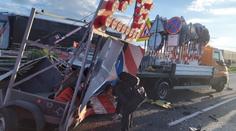 Hromadná nehoda u Prahy zablokovala dálnici. Dva lidé se zranili