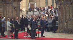 Miloš Zeman přijal izraelského prezidenta. Na tiskové konferenci se omluvil za Lipavského