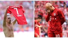 Emoce na Bayernu! Duo Robbery se loučilo s bundesligou