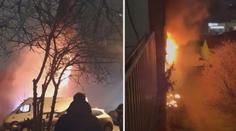 VIDEO: Exploze bytu v Bratislavě. Lidé utíkali před ohněm bosí a téměř nazí
