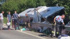 Vážná nehoda na Slovensku. Po srážce autobusu a náklaďáku je devět zraněných
