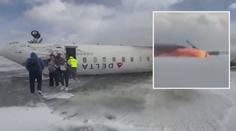 VIDEO: Záběry nehody letadla v Kanadě. Takto vypadalo hrůzné přistání