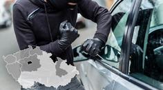 MAPA: Na těchto místech auto v Česku neparkujte, krade se tam nejvíce