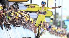 Wout van Aert ovládl čtvrtou etapu a drží žlutý trikot. Soupeřům ujel v závěru