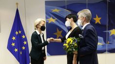 Pekarová a Vystrčil v Bruselu. Diskutovali s von der Leyenovou, povečeří s Jourovou