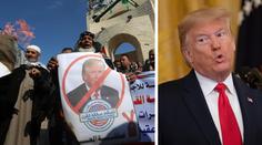 Trump navrhl nezávislý stát pro Palestince. Tisíce z nich protestují