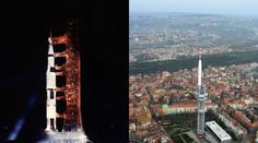 Apollo 11 znovu odstartovalo na Měsíc. Tentokrát z Žižkovské věže