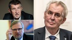 Prezident bude jednat s Babišem a Fialou. Hrad oznámil termíny