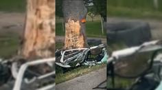 Hrůzná nehoda na Slovensku. Náraz auto se dvěma lidmi roztrhal na kusy