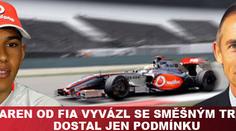 Stáj McLaren dostala za lhaní pouze podmíněný trest na tři závody