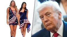 Dárek pro Trumpa? Krásky z UFC odhodily bikiny a oblékly americkou vlajku