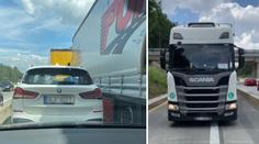 Řidič kamionu schválně ucpal D1, teď se tím začala zabývat policie!