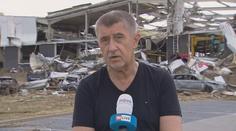 Babiš: Pomoc po tornádu musí být rychlá, z EU přijdou miliardy