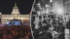 Vzpomínkové akce, průvody, plné ulice: Lidé oslavovali 30 let svobody