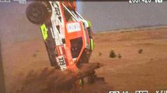 VIDEO: Jak Kolomý ukončil v saltech Dakar dřív, než rally začala
