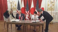 Trump složil kompliment japonské premiérce. Země uzavřely důležitou dohodu