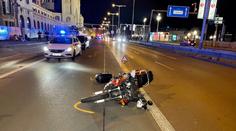 Motorkář srazil na magistrále v centru Prahy chodce, ten nepřežil